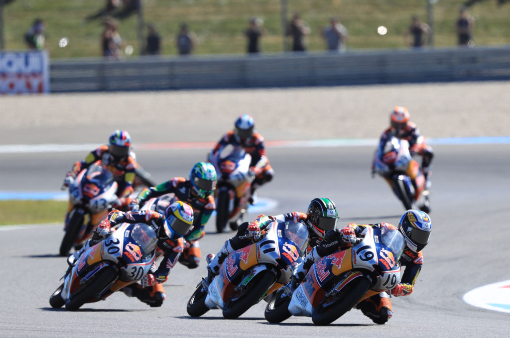 Red Bull Rookes Cup, race 1, Dutch MotoGP. 30 June 2018